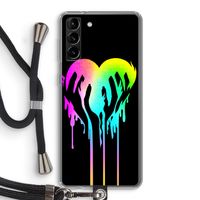Hold My Heart: Samsung Galaxy S21 Plus Transparant Hoesje met koord