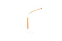 Trio Flexibele tafellampNorris wit met hout - 545210131