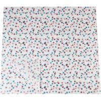 Zijdevloei papier 50x75cm 22gr 100 velgekleurde sterren