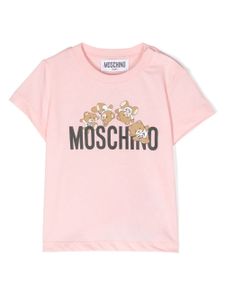 Moschino Kids t-shirt à imprimé Teddy Bear - Rose