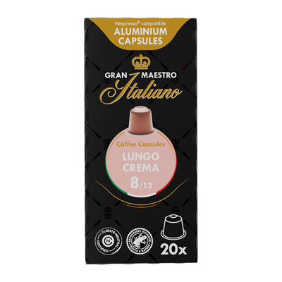 Gran Maestro Italiano Lungo Crema - 20 koffiecups