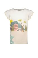 Like Flo Meisjes t-shirt beach - Off wit - thumbnail