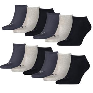 Puma Sneakersokken Plain 12-pack Navy / Grey / Nightshadow Blue-39/42