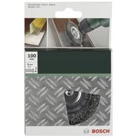 Bosch Accessories 2609256532 Schijfborstels voor boormachines - gegolfde draad, 100 mm diameter = 100 mm Schacht-Ø 6 mm 1 stuk(s) - thumbnail