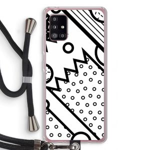 Pop Art #4: Samsung Galaxy A51 5G Transparant Hoesje met koord