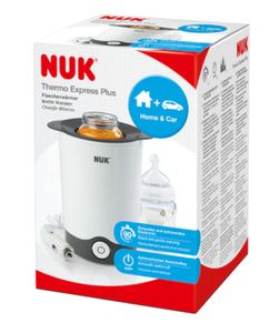 NUK Thermo Express Plus Flaschenwärmer Babyvoedsel verwarmer Wit, Zwart