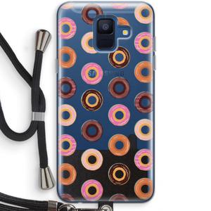 Donuts: Samsung Galaxy A6 (2018) Transparant Hoesje met koord