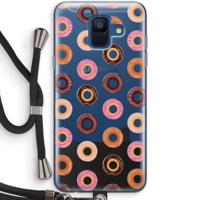 Donuts: Samsung Galaxy A6 (2018) Transparant Hoesje met koord - thumbnail