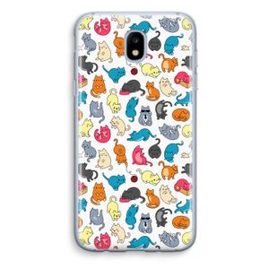 Kleurrijke katten: Samsung Galaxy J5 (2017) Transparant Hoesje