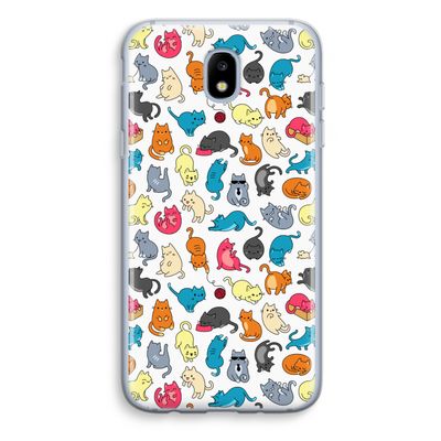 Kleurrijke katten: Samsung Galaxy J5 (2017) Transparant Hoesje