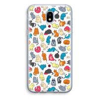 Kleurrijke katten: Samsung Galaxy J5 (2017) Transparant Hoesje