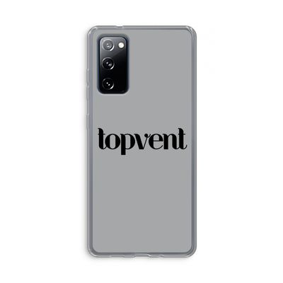 Topvent Grijs Zwart: Samsung Galaxy S20 FE / S20 FE 5G Transparant Hoesje