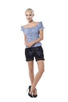 Lederhose black suede leather