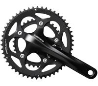 Shimano crankstel 2 x 10 speed road fc-rs400 175/50-34 holle as zwart