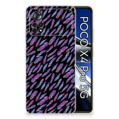 Xiaomi Poco X4 Pro 5G | TPU bumper | Feathers Color Xiaomi Poco X4 Pro 5G | TPU bumper | Feathers Color