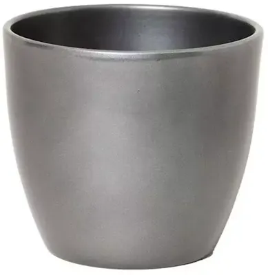 Floran bloempot boule 12x9,8 cm metallic