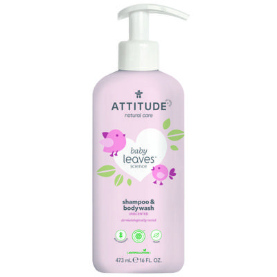 Attitude Shampoo 2 in 1 baby leaves parfum vrij Attitude Shampoo 2 in 1 baby leaves parfum vrij
