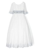 AMAYA robe longue en tulle à taille empire - Blanc - thumbnail