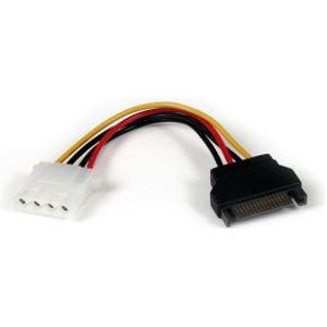 StarTech.com 15cm SATA naar LP4 Verloopkabel Voeding F/M