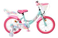 Volare unicorn kinderfiets - meisjes - 16 inch - groen