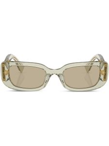 Miu Miu Eyewear lunettes de soleil à monture rectangulaire - Métallisé