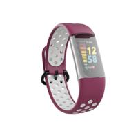 Hama Sportpolsband Voor Fitbit Charge 5 Ademend Horlogebandje Bord./grijs - thumbnail