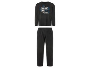 Heren pyjama (L, Zwart)
