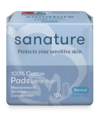 Sanature 100% Katoenen Maandverband Ultra Dun