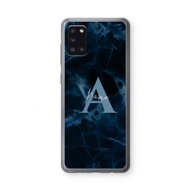 Midnight Marble: Samsung Galaxy A31 Transparant Hoesje