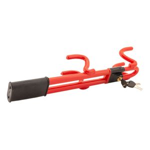 Universeel anti-diefstal stuurwielslot 'Heavy Duty' - Rood SYSL12