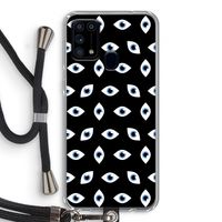 Eyes pattern: Samsung Galaxy M31 Transparant Hoesje met koord
