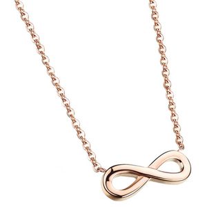 Cilla Jewels ketting Infinity rosegoud Verguld