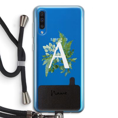 Green Brush: Samsung Galaxy A50 Transparant Hoesje met koord
