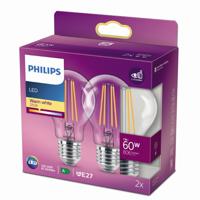 Philips 7W - E27 - 2700K - 806 lumen set van 2 929001387368