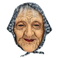 Oude vrouw verkleedmasker - latex - voor volwassenen - bejaarde/Sara/Heks/Oma - carnaval