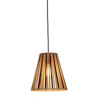 GOOD&MOJO Hanglamp 'Merapi' Bamboe, 30cm, kleur Naturel/Zwart