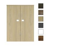 Sanicare Q5 kolomkast 67x90x32cm grey-wood - thumbnail