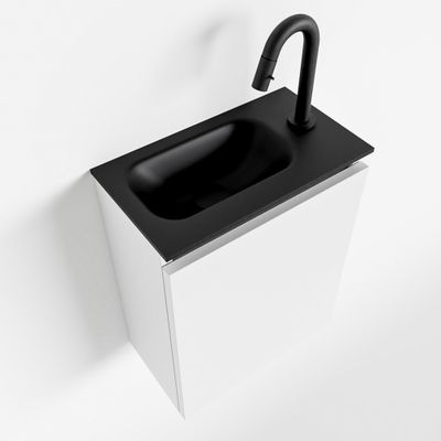 Toiletmeubel Mondiaz Ture | 40 cm | Meubelkleur Talc | Eden wastafel Urban Links | 1 kraangat