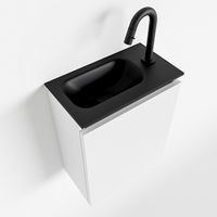 Toiletmeubel Mondiaz Ture | 40 cm | Meubelkleur Talc | Eden wastafel Urban Links | 1 kraangat