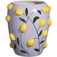 Leen Bakker - Vaas Dani Citroen - Lila - 25xØ20 Cm - Keramiek - Paars