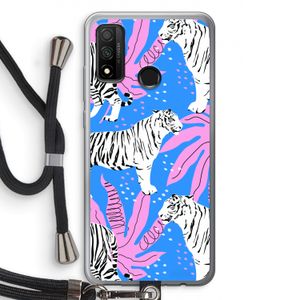 Tijger: Huawei P Smart (2020) Transparant Hoesje met koord