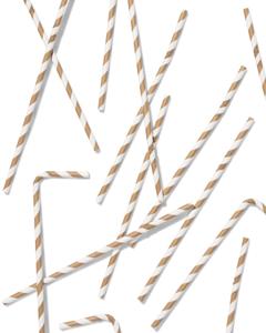 HEMA Papieren Rietjes Goud - 20 Stuks