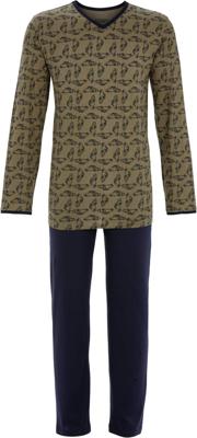 Bruine heren pyjama auto's