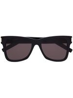 Saint Laurent Eyewear lunettes de soleil SL 556 à monture rectangulaire - Noir
