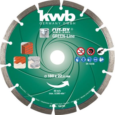 Cut-Fix Green-Line Diamant Doorslijpschijf 180mm Doorslijpschijf