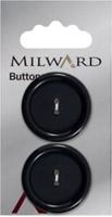 Milward Knoop Blauw/Zwart Opstaande Rand