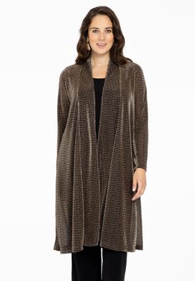 Yoek Cardigan LUREX | Zwart | Maat 58/60