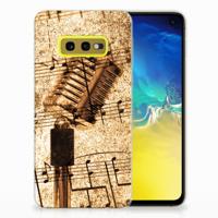 Samsung Galaxy S10e | Siliconen hoesje | met foto Bladmuziek