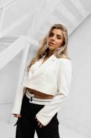 Off The Pitch Lana Cropped Blazer Dames Wit - Maat S - Kleur: Wit | Soccerfanshop