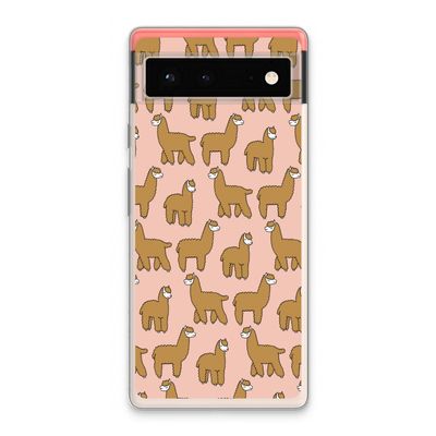 Alpacas: Google Pixel 6 Transparant Hoesje